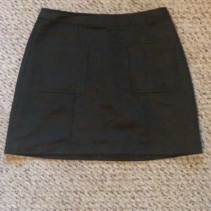 Faux Suede Mini Skirt